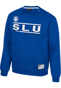 Colosseum Saint Louis Billikens Mens Blue Ill Be Back Long Sleeve Crew Sweatshirt