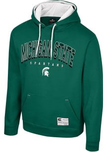 Colosseum Michigan State Spartans Mens Green Ill Be Back Long Sleeve Hoodie