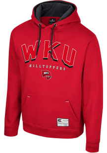 Colosseum Western Kentucky Hilltoppers Mens Red Ill Be Back Long Sleeve Hoodie