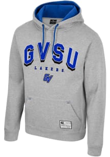 Colosseum Grand Valley State Lakers Mens Grey Ill Be Back Long Sleeve Hoodie
