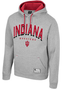 Mens Indiana Hoosiers Grey Colosseum Ill Be Back Hooded Sweatshirt