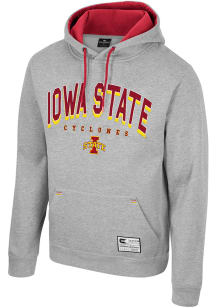 Colosseum Iowa State Cyclones Mens Grey Ill Be Back Long Sleeve Hoodie
