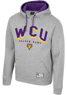 Colosseum West Chester Golden Rams Mens Grey Ill Be Back Long Sleeve Hoodie