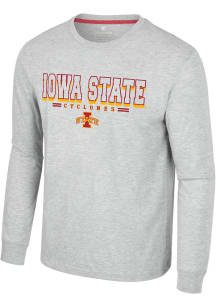 Colosseum Iowa State Cyclones Grey Hasta La Vista Long Sleeve T Shirt
