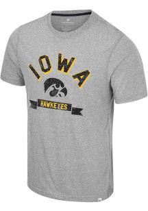 Colosseum Iowa Hawkeyes Grey Connor Short Sleeve Fashion T Shirt