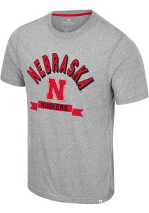 Colosseum Nebraska Cornhuskers Grey Connor Short Sleeve Fashion T Shirt