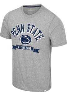 Colosseum Penn State Nittany Lions Grey Connor Short Sleeve Fashion T Shirt