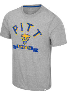 Colosseum Pitt Panthers Grey Connor Short Sleeve Fashion T Shirt