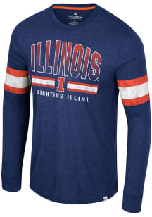 Colosseum Illinois Fighting Illini Navy Blue You Must Live Long Sleeve T Shirt