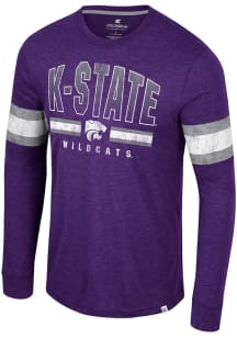 Colosseum K-State Wildcats Purple You Must Live Long Sleeve T Shirt