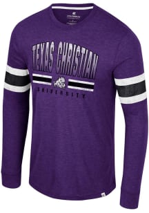 Colosseum TCU Horned Frogs Purple You Must Live Long Sleeve T Shirt