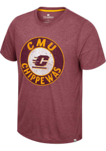 Colosseum Central Michigan Chippewas Maroon Come With Me Short Sleeve Fashion T Shirt