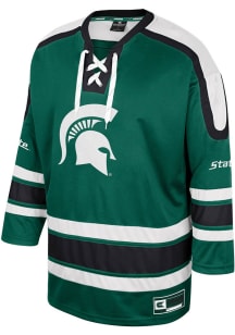 Colosseum  Michigan State Spartans Mens Green Sense of Hope Hockey Jersey