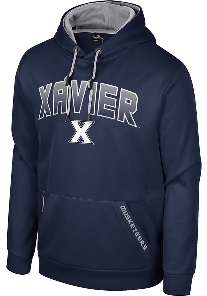 Colosseum Xavier Musketeers Mens Navy Blue Reese Hood