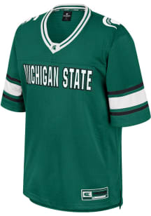 Colosseum Michigan State Spartans Green No Fate Football Jersey