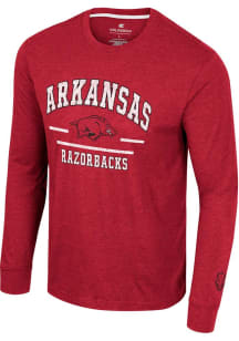 Colosseum Arkansas Razorbacks Crimson No Problemo Long Sleeve T Shirt