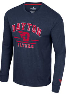 Colosseum Dayton Flyers Navy Blue No Problemo Long Sleeve T Shirt