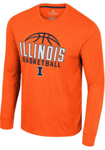 Colosseum Illinois Fighting Illini Orange No Problemo Basketball Long Sleeve T Shirt