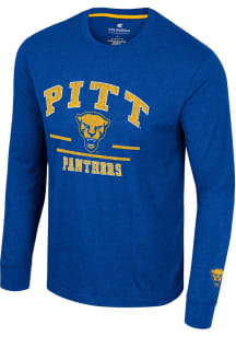 Colosseum Pitt Panthers Blue No Problemo Long Sleeve T Shirt