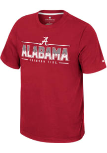 Colosseum Alabama Crimson Tide Crimson Resistance Short Sleeve T Shirt