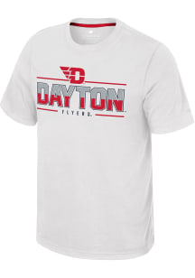 Colosseum Dayton Flyers White Resistance Short Sleeve T Shirt