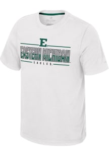Colosseum Eastern Michigan Eagles White Resistance Short Sleeve T Shirt