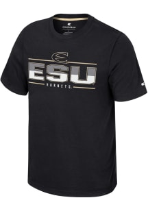 Colosseum Emporia State Hornets Black Resistance Short Sleeve T Shirt
