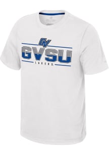 Colosseum Grand Valley State Lakers White Resistance Short Sleeve T Shirt