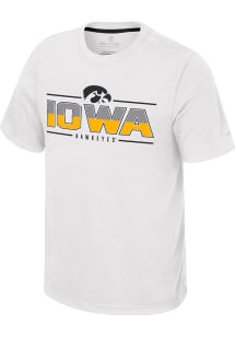 Colosseum Iowa Hawkeyes White Resistance Short Sleeve T Shirt