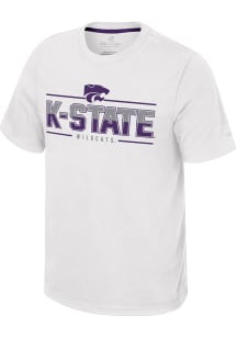 Colosseum K-State Wildcats White Resistance Short Sleeve T Shirt