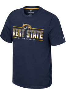 Colosseum Kent State Golden Flashes Navy Blue Resistance Short Sleeve T Shirt