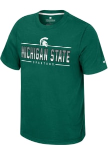 Colosseum Michigan State Spartans Green Resistance Short Sleeve T Shirt