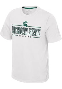 Colosseum Michigan State Spartans White Resistance Short Sleeve T Shirt