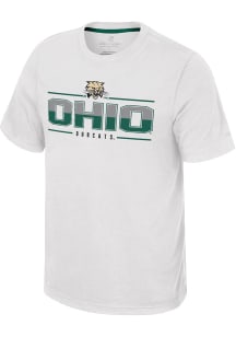 Colosseum Ohio Bobcats White Resistance Short Sleeve T Shirt