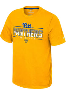 Colosseum Pitt Panthers Gold Resistance Short Sleeve T Shirt