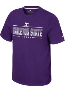 Colosseum Tarleton State Texans Purple Resistance Short Sleeve T Shirt