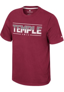 Colosseum Temple Owls Red Resistance Short Sleeve T Shirt