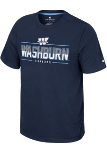 Colosseum Washburn Ichabods Navy Blue Resistance Short Sleeve T Shirt