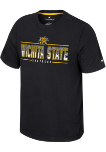 Colosseum Wichita State Shockers Black Resistance Short Sleeve T Shirt
