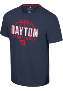 Colosseum Dayton Flyers Navy Blue No Problemo Basketball Short Sleeve T Shirt