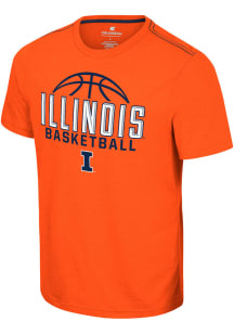 Colosseum Illinois Fighting Illini Orange No Problemo Basketball Short Sleeve T Shirt