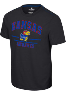Colosseum Kansas Jayhawks Black No Problemo Short Sleeve T Shirt