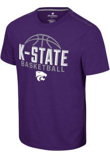 Colosseum K-State Wildcats Purple No Problemo Basketball Short Sleeve T Shirt