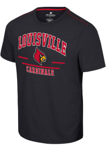 Colosseum Louisville Cardinals Black No Problemo Short Sleeve T Shirt