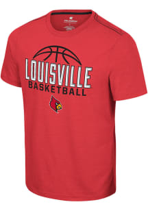 Colosseum Louisville Cardinals Red No Problemo Basketball Short Sleeve T Shirt