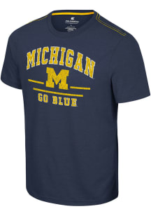 Colosseum Michigan Wolverines Navy Blue No Problemo Short Sleeve T Shirt
