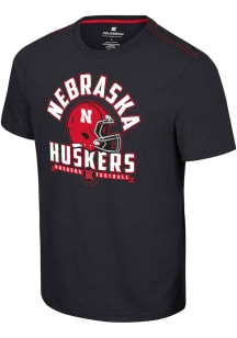 Nebraska Cornhuskers Black Colosseum No Problemo Football Short Sleeve T Shirt