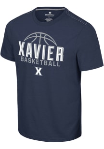 Colosseum Xavier Musketeers Navy Blue No Problemo Basketball Short Sleeve T Shirt