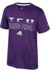 Colosseum TCU Horned Frogs Youth Purple Creative Control Short Sleeve T-Shirt