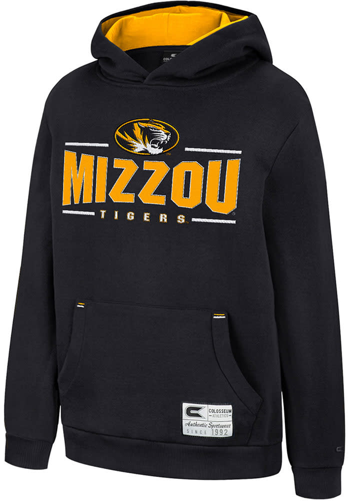 Missouri Tigers Colosseum Youth Black Lead Guitarists Long Sleeve Hoodie